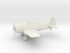 Grumman F6F Hellcat in White Natural Versatile Plastic: 1:64 - S