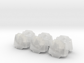 Commission 273 MkX Dreadnought shoulder pads in Clear Ultra Fine Detail Plastic