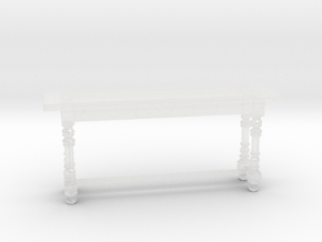 1:48 Miniature Hunt Table  in Clear Ultra Fine Detail Plastic