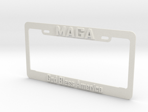 maga plate frame in White Natural Versatile Plastic
