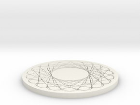rodin marko abha coil pattern in flat surface 2d in White Natural Versatile Plastic