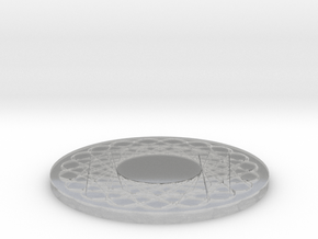 rodin marko abha coil pattern in flat surface 2d in Clear Ultra Fine Detail Plastic