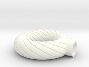whirpool ring with cap for stone 1 in White Smooth Versatile Plastic