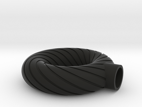 whirpool ring with cap for stone 1 in Black Smooth Versatile Plastic