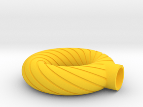 whirpool ring with cap for stone 1 in Yellow Smooth Versatile Plastic