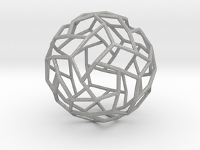 Interwoven icosidodecahedron in Aluminum