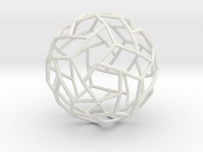 Interwoven icosidodecahedron in PA11 (SLS)