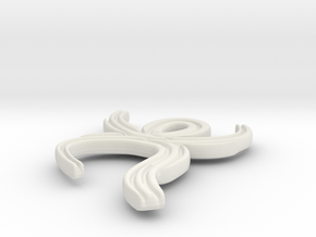Bev Necklace in White Natural Versatile Plastic