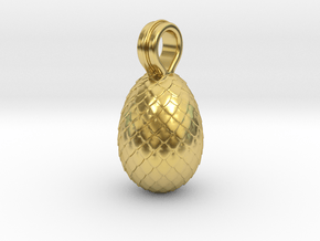 Dragon Egg Game of Thrones Pandora Charm in Polished Brass