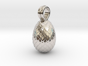 Dragon Egg Game of Thrones Pandora Charm in Rhodium Plated Brass