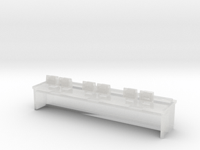 Fast Food Cash Counter 1/87 in Clear Ultra Fine Detail Plastic