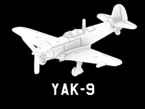 Yak-9 in White Natural Versatile Plastic: 1:220 - Z