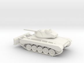 1/87 Scale M24 Chaffee Tank Dozer in White Natural Versatile Plastic
