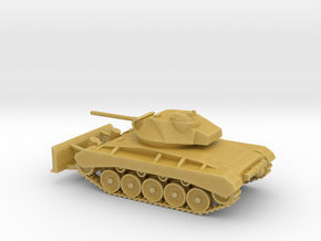 1/87 Scale M24 Chaffee Tank Dozer in Tan Fine Detail Plastic
