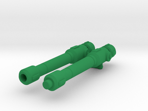 TF Micromaster Powerpunch Replacement Cannon set in Green Smooth Versatile Plastic