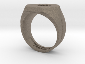 Magic Pinky Ring  in Matte Bronzed-Silver Steel