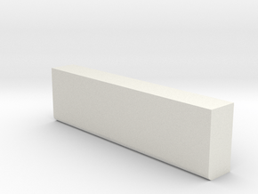 BN2 Bull Nose Kerb in White Natural Versatile Plastic