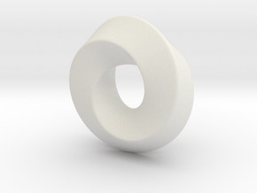 Mobius Pendant in Basic Nylon Plastic