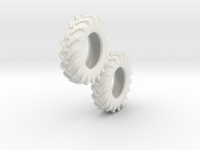 1:64 scale 12.4-24 Tires in Basic Nylon Plastic