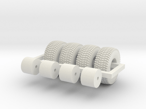 1/64 20.5x8-10 wheels and tires in Basic Nylon Plastic