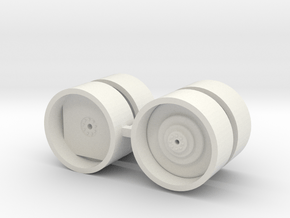 1/64 46" Case IH drive and dual wheels in Basic Nylon Plastic