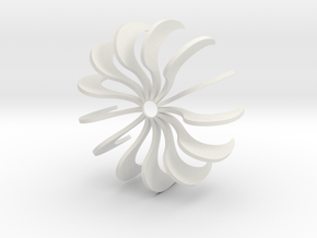 kukka3 in White Natural Versatile Plastic