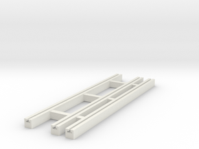 Dual Gauge Baulk Road Sleepers (N Scale) in Basic Nylon Plastic