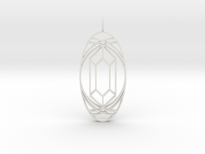 Aura Glow (Faceted Crystal, Flat) in Basic Nylon Plastic