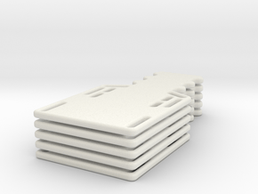 1/24 scale spine board set (5) in Basic Nylon Plastic