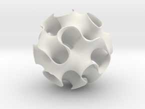 Gyroid Sphere in Basic Nylon Plastic