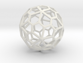 Polyhedral Pendant in Basic Nylon Plastic