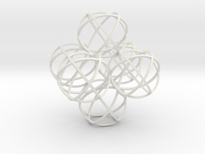 Packed Spheres Octahedron in Basic Nylon Plastic