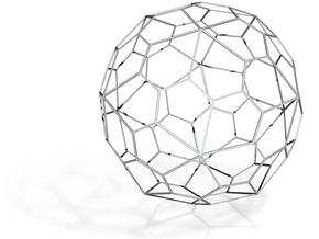 Pentagonal Hexecontehedron, large in Basic Nylon Plastic