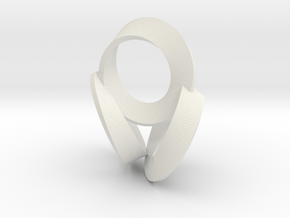 3 Twisted Loops Earring in Basic Nylon Plastic