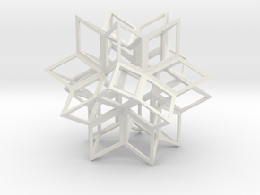 Rhombic Hexecontahedron, Open in Basic Nylon Plastic