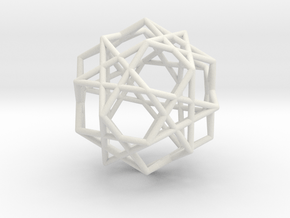 Star Dodecahedron in Basic Nylon Plastic