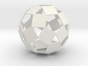 Open Rhombicosadodecahedron in Basic Nylon Plastic