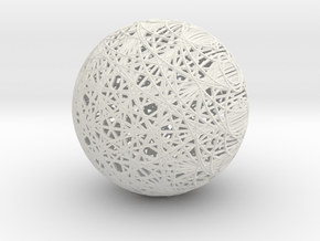 Epicycloid Sphere, 12 cusps in Basic Nylon Plastic