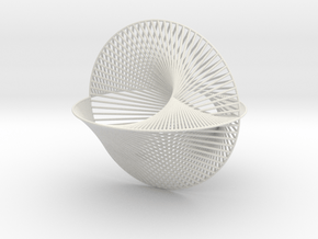 3D String Drawing 2 in Basic Nylon Plastic