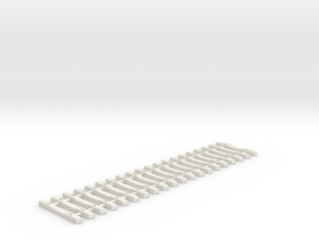 Concrete Tie Lattice - Oscale in Basic Nylon Plastic