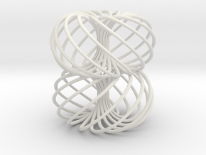 Double Spiral Torus 13/8 in Basic Nylon Plastic