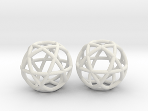 Penta Sphere 2 beads in Basic Nylon Plastic