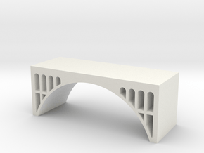 Dual Track Arch Bridge - Zscale in Basic Nylon Plastic