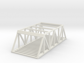 Dual Track Straight Bridge - Zscale in Basic Nylon Plastic