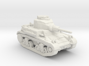 ARVN M2 Light Tank white plastic 1:160 scale in Basic Nylon Plastic