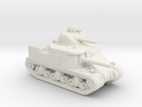 ARVN M3 Lee medium tank white plastic 1:160 scale in Basic Nylon Plastic