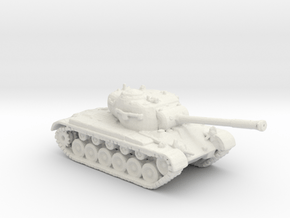 ARVN M26 Pershing medium tank white plastic 1:160 in Basic Nylon Plastic