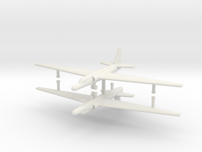 1/500 U-2A Reconnaissance Aircraft (x2) in Basic Nylon Plastic