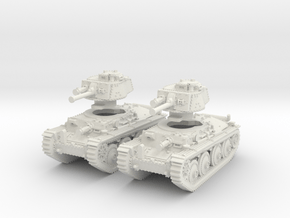 1-144 2x Basic PzKpfw 38t Ausf G in Basic Nylon Plastic