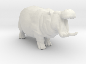 Hippopotamus Attack miniature model fantasy games in Basic Nylon Plastic